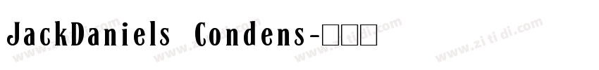 JackDaniels Condens字体转换